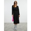 SIMPO černé šaty Valencia s dlouhými rukávy