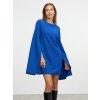 SIMPO modré šaty Seren s dlouhými rukávy