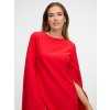 SIMPO červené šaty Seren s dlouhými rukávy