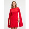 SIMPO červené šaty Seren s dlouhými rukávy