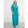 SIMPO tyrkysové maxi šaty Havana