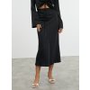 SIMPO černá saténová sukně Palermo