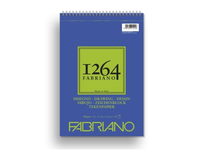 fabriano 1264 drawing paper 180g a5 30h espiral