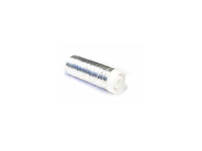 Měděný drát 0,5mm x 30m - Stříbrný