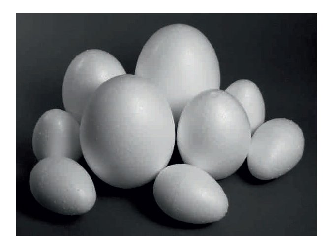 Polystyrenové vejce - 10cm