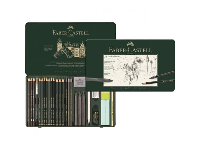 Sada 26 ks PITT Graphite SET Faber-Castell - 112974