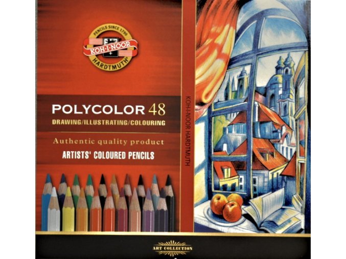 Sada 48 uměleckých pastelek Polycolor Koh-i-noor