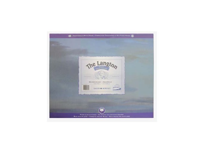 Blok akvarelový 300g The Langton Grain Torchon Daler-Rowney - 12 listů, 508x406 mm