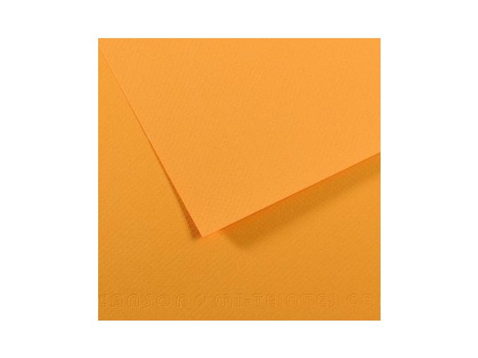 Pastelový papír 160g - č.106  Šafránově žlutá