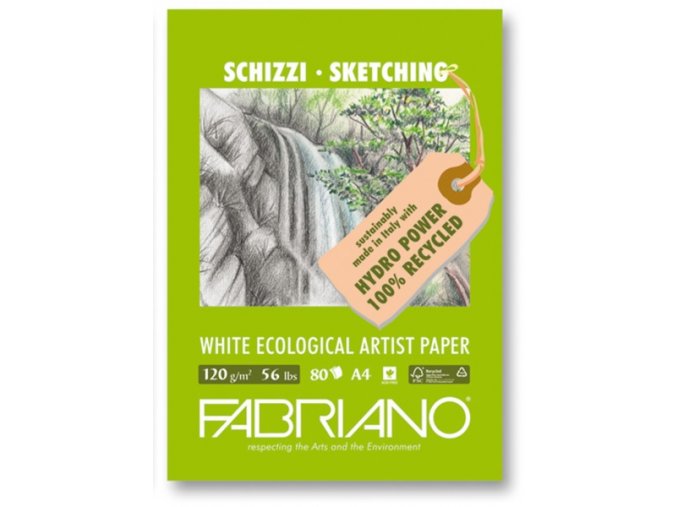 Blok skicovací 120g Fabriano ecologico - A4