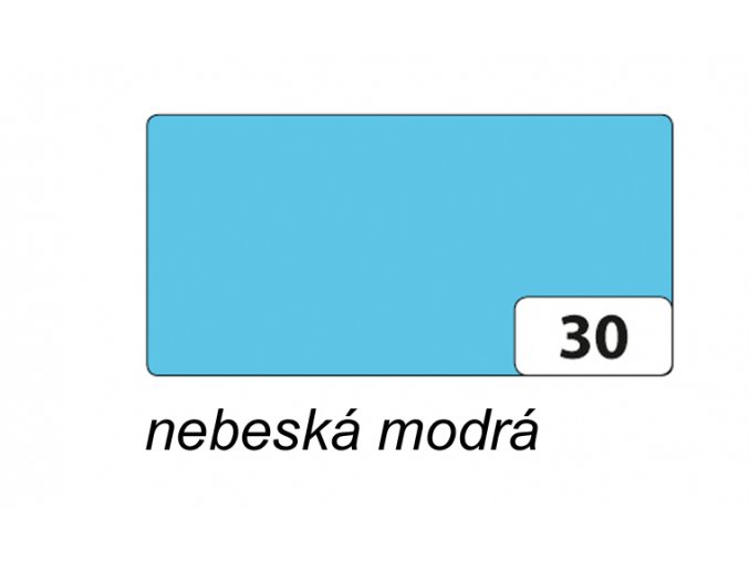 Barevný papír 130g - 30  Nebeská modrá