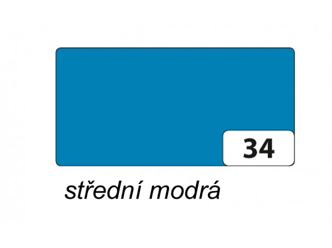 Barevný papír 300g - 34  Modrá střední