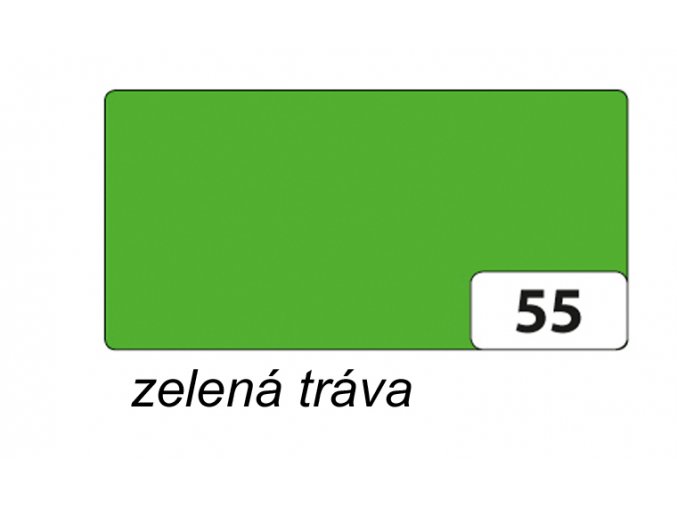 Barevný papír 130g - 55  Zelená tráva