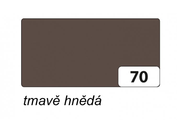 Barevný papír 130g - 70  Hnědá tmavá