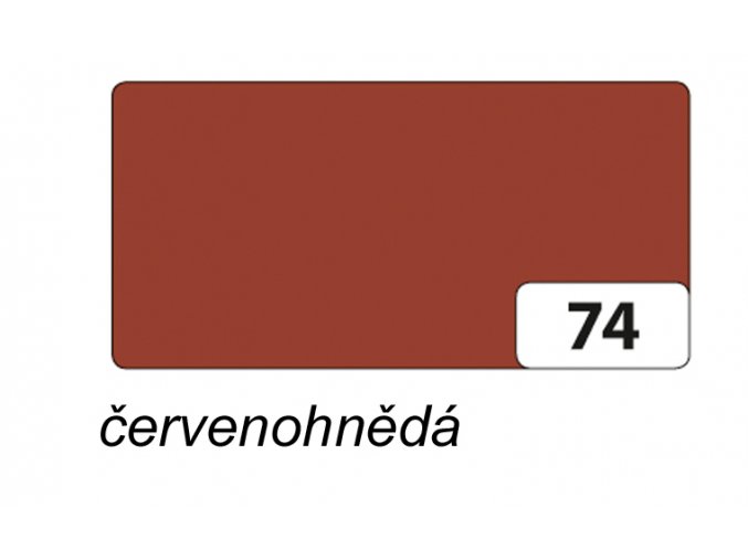 Barevný papír 300g - 74   Hnědočervená