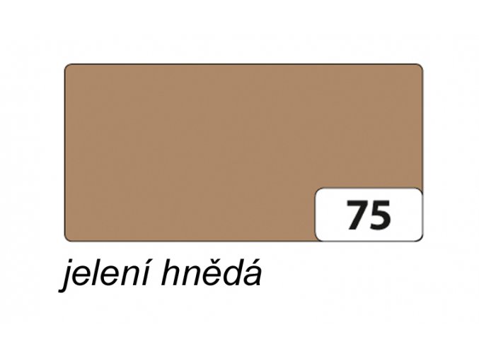 Barevný papír 130g - 75  Hnědá jelení