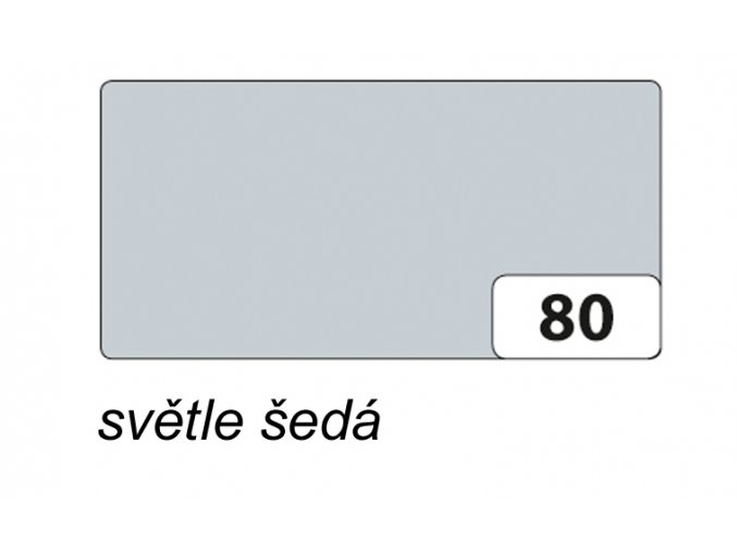 Barevný papír 300g - 80  Šedá světlá