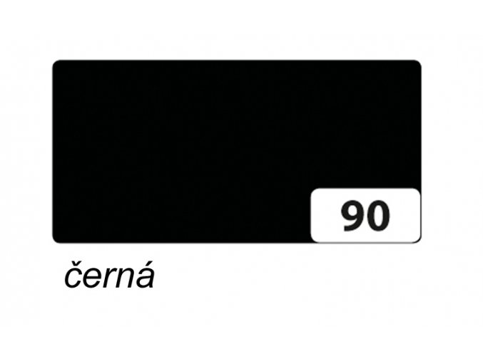 Barevný papír 130g - 90  Černá