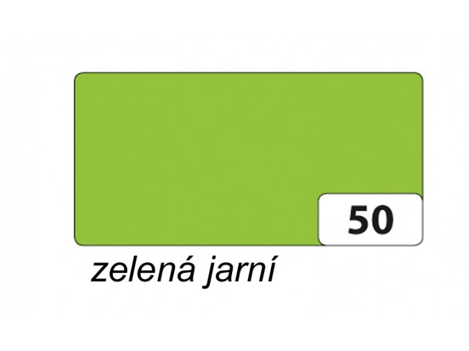 Barevný papír 300g - 50 Zelená jarní