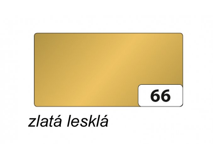 Barevný papír - 66 Zlatá lesklá