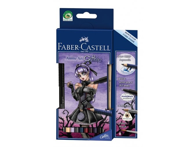 Sada akvarelových pastelek ART GRIP Anime Art GOTHIC - Faber-Castell