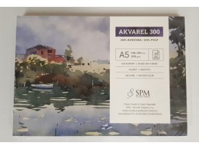 Blok akvarelový 300g, 20 listů, SPM - A5