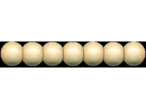 Dřevěné korálky lakované 10mm, 56ks - přírodní