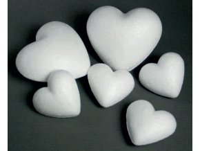 Polystyrenové srdce - 9cm
