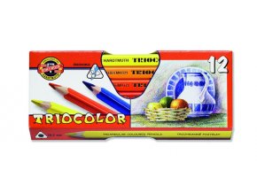 Sada 12 školních pastelek Triocolor Koh-i-noor