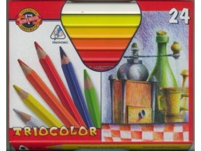 Sada 24 uměleckých pastelek Triocolor Koh-i-noor