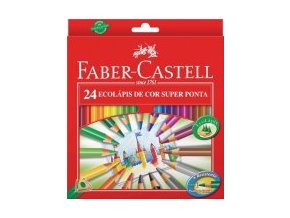 Sada 24 školních pastelek ECO tříhranné - Faber-Castell