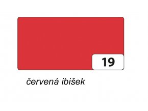 Barevný papír 130g - 19  Červená ibišek