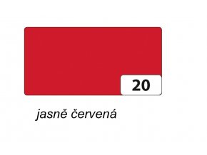 Barevný papír 130g - 20 Jasně červená