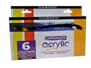 123 900 026 Graduate Acrylic Primary Set 6x 75ml