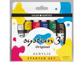 Akrylove barvy Daler Rowney System3 sada 2