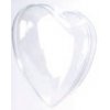 Plastové ozdoby 2dílné - srdce 8cm