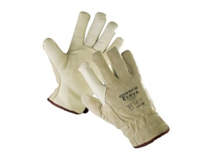 zimne kozene pracovne rukavice heron