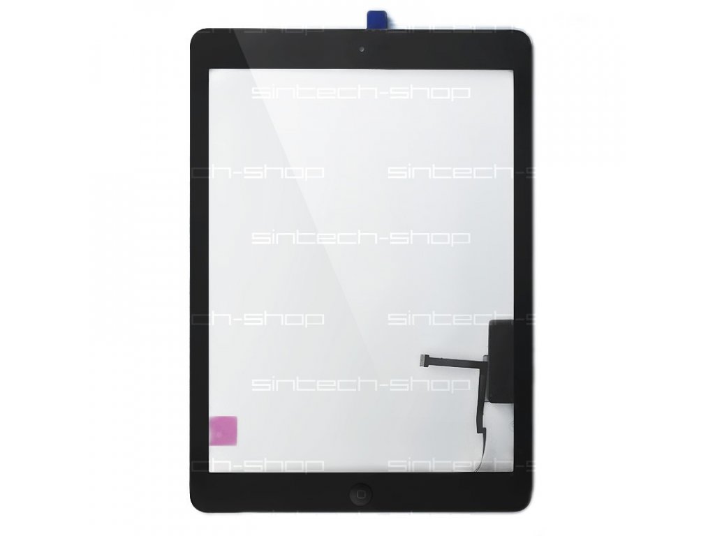 iPad Air (A1474) čelní sklo + digitizer - černý SINTECH© Premium, osazený Home button - SINTECH-SHOP.CZ iPad Air (A1474) čelní sklo + digitizer - černý SINTECH© Premium, osazený Home button - SINTECH-SHOP.CZ