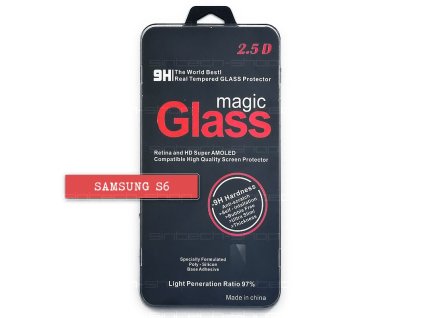 Samsung Galaxy S6 ochranné tvrzené sklo, různé barvy (Barevná varianta Černá)