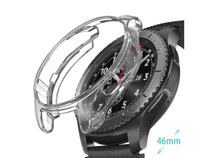 Samsung Galaxy Watch 46mm Gear S3 Tenký ochranný kryt z TPU, různé barvy (Barevná varianta Zlatá)