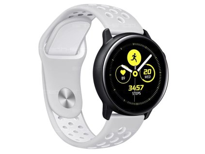 Silikonový Pásek Double pro Samsung Gear S3 (Barevná varianta Bílá/Černá)