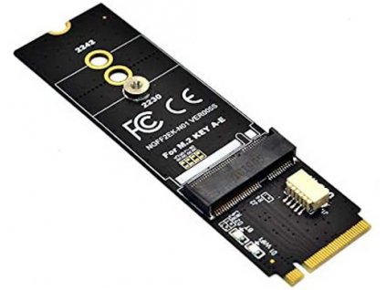 Sintech M.2 M-Key M.2 Key E Module,NGFF WiFi Card na M.2 Key M Adapter Card kompatibilní s Intel 7260,8260,9260