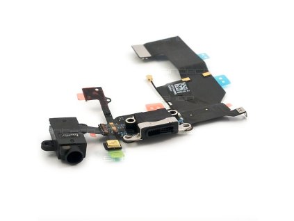 7759 7759 iphone 5c docking port s jackem sluchatek a flexkabelem cerny