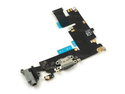 7825 7825 iphone 6 plus 5 5 nabijeci konektor se sluchatkovym jackem a mikrofonem sedy