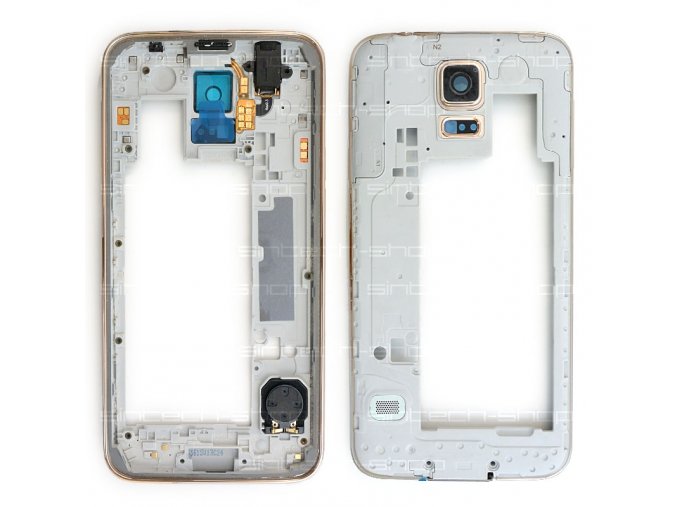 Samsung Galaxy S5 G900f středový rám zlatý