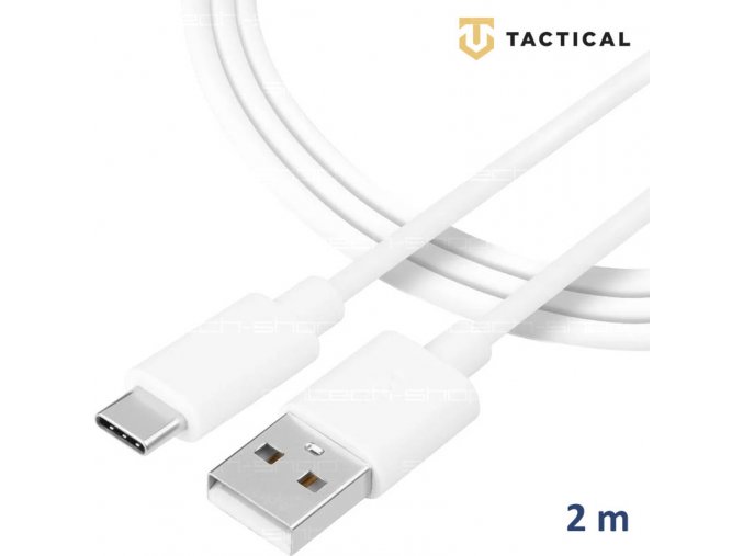 Tactical Smooth Thread kabel USB-A/USB-C 2m