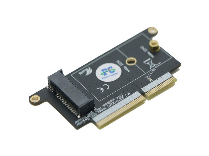 Sintech M.2 nVME SSD Adapter Card upgrade kit pro MACBOOK PRO 13" A1708 (bez Touch Baru - Late 2016 - Mid 2017)