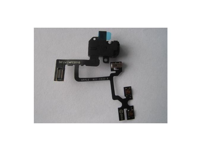iPhone4 konektor sluchátek s flex kabelem černý