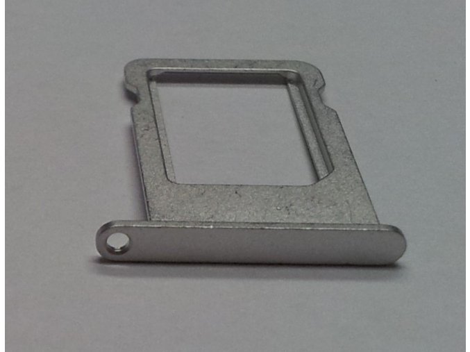 iPhone 5 (bílý) Nano Sim card držák, stříbrný