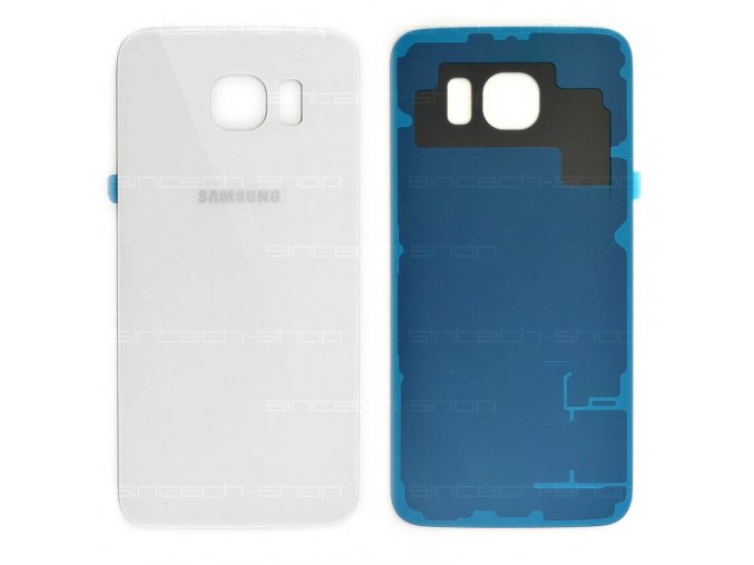 Samsung Galaxy S6 G920F zadní skleněný kryt baterie, bílý